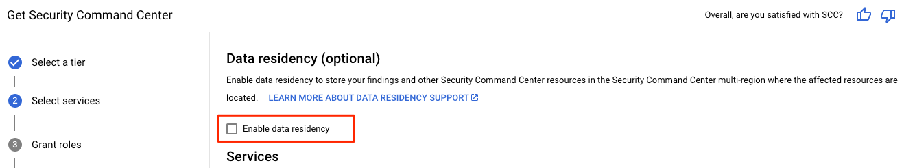 啟用 Data Residency
