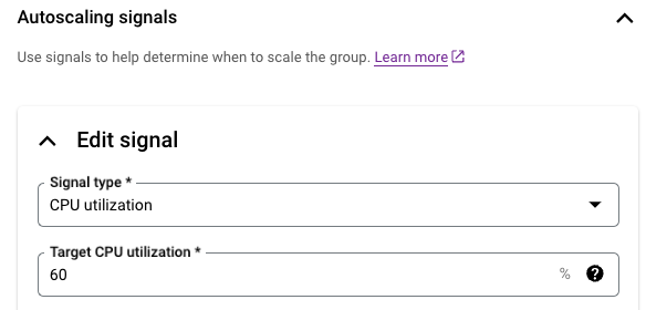在 GCP 設定 Instance Group 的 Autoscaling signals