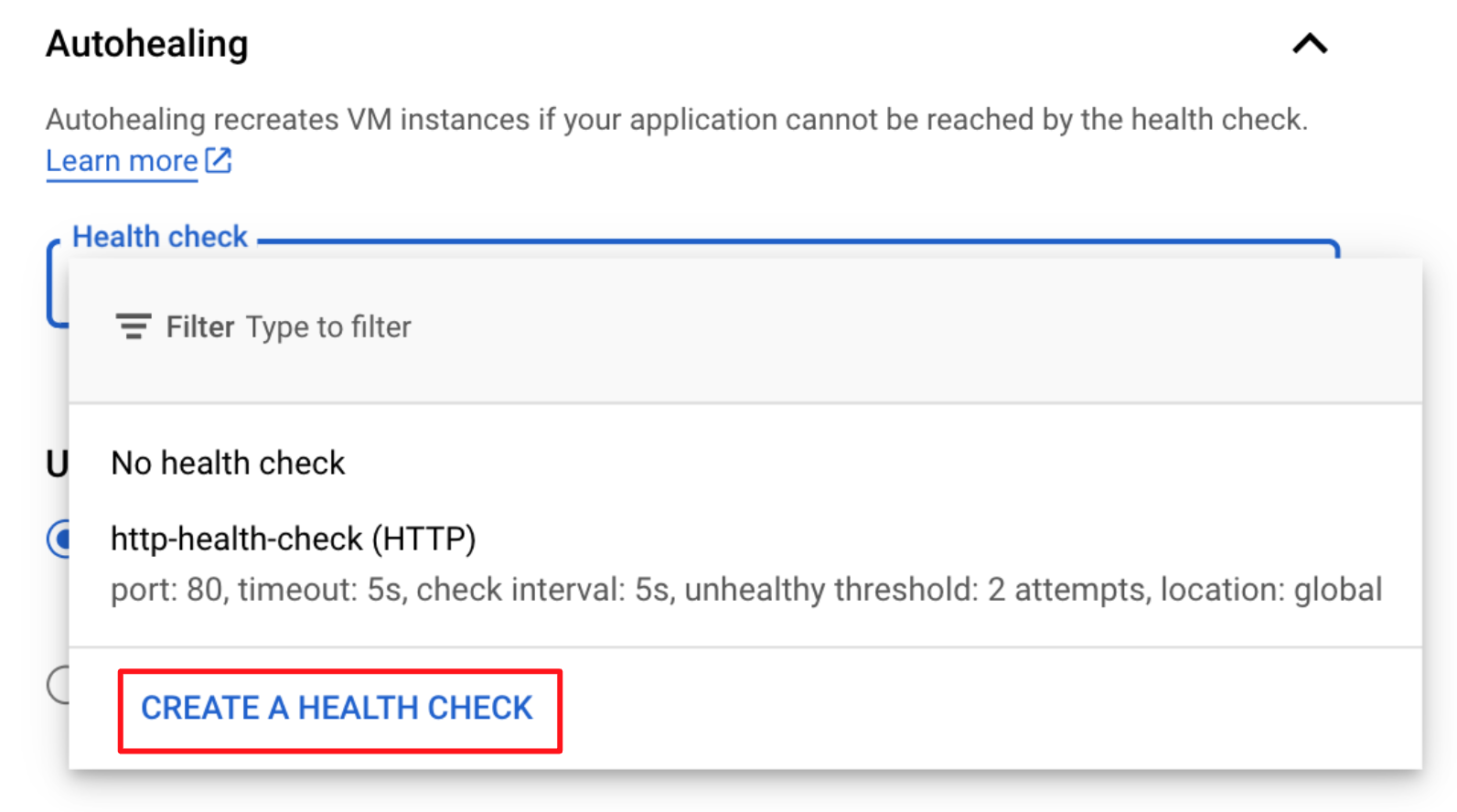 在 GCP 建立 Health Check