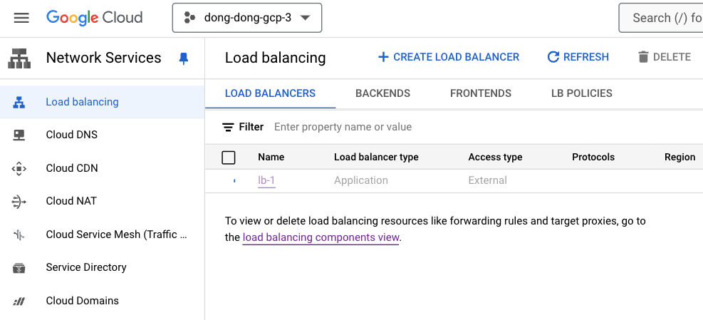 等待建立 Load Balancer